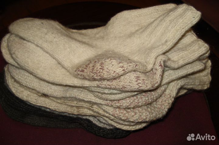 Носки мужские шерстяные ручной работы