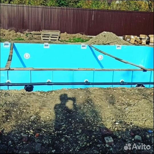 Бассейн из полипропилена 2х6х1,5