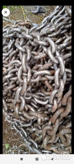 Цепь металлическая, стальная из СССР