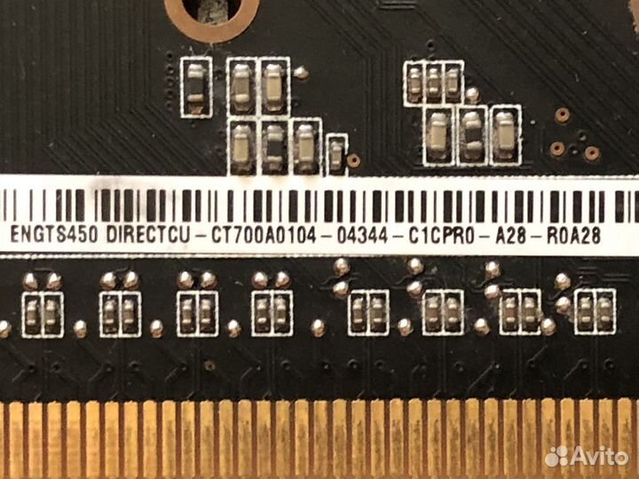Видеокарта asus GTS 450 1gb