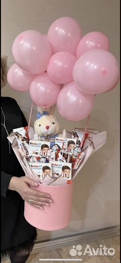 Сьедобный букет с киндер