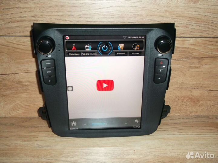 Магнитола Mitsubishi Outlander XL Android Tesla