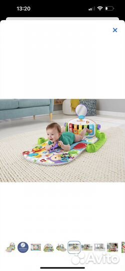 Развивающий коврик с пианино