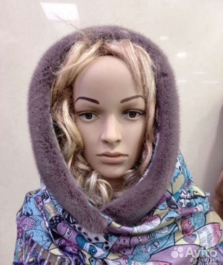 Платок косынка кашемир с норкой