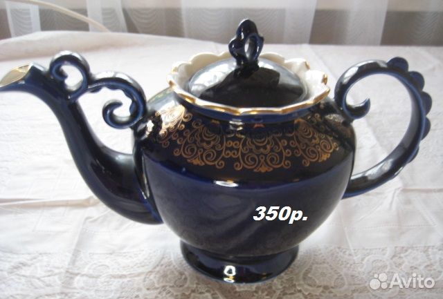 Синяя посуда СССР: Чайник, Кувшин
