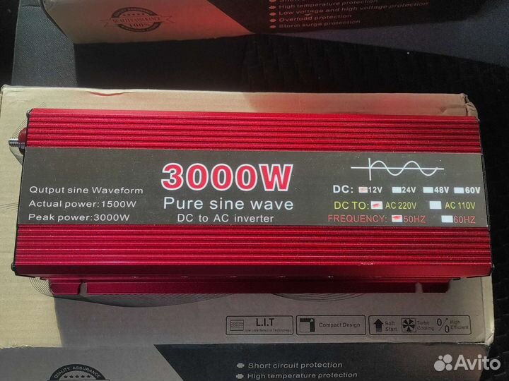 Инвертор с 12 на 220 чистый синус