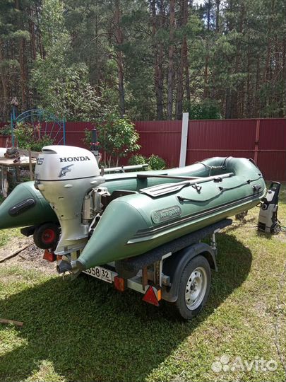 Лодка Навигатор-360 + Хонда 15 + прицеп