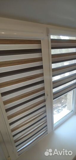 Рулонные шторы день ночь