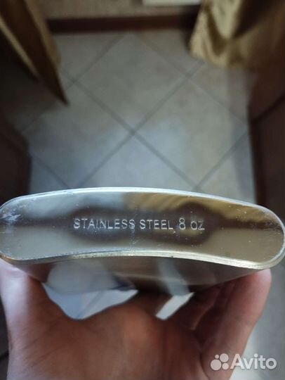 Фляга со стаканчиками и воронкой из нерж. стали