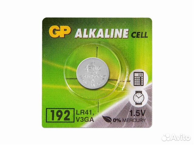 Батарейка GP Alkaline AG3 (LR41, LR736, 392) 1 шт