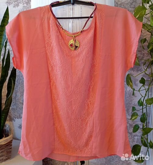 Блузка женская 48 50 нарядная летняя