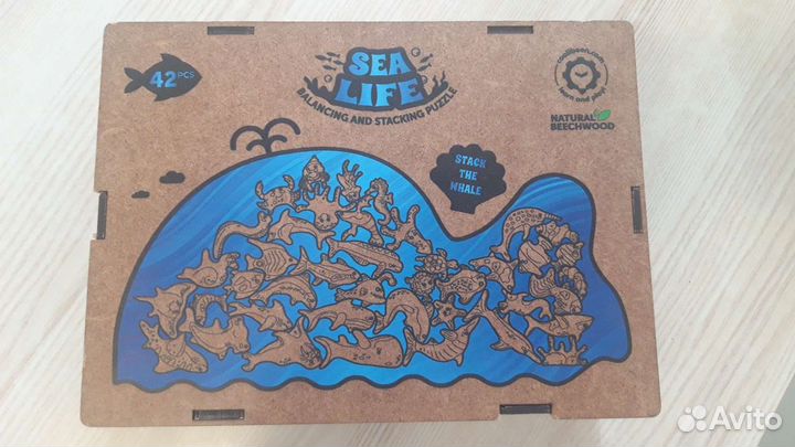 Деревянный пазл балансир Кулибин