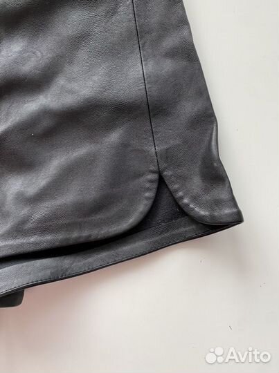 Шорты кожанеые с высокой пасадкой