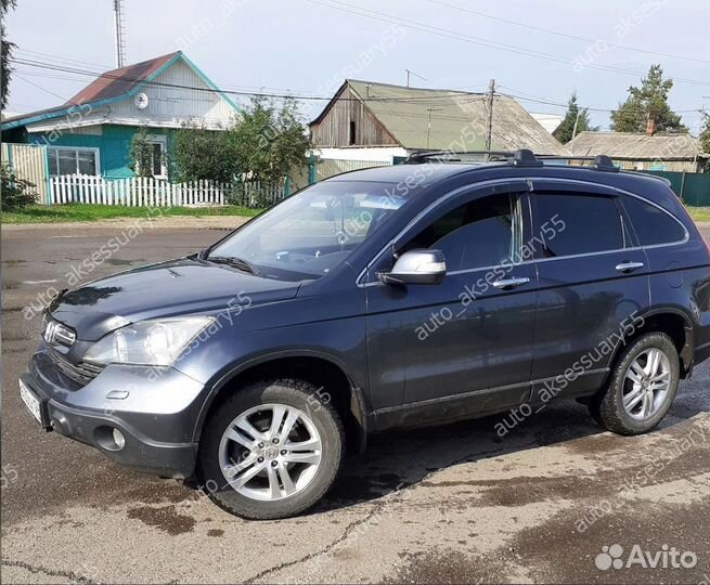 Ветровики Honda CR-V 2006-2012 молдинг нержавейка