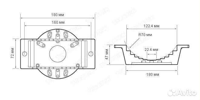 Крепление для камер видеонаблюдения на столб