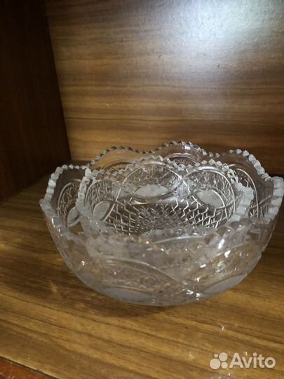 Ваза хрустальная