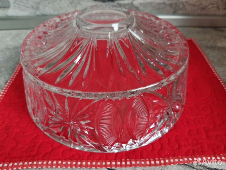 Ваза для фруктов хрусталь