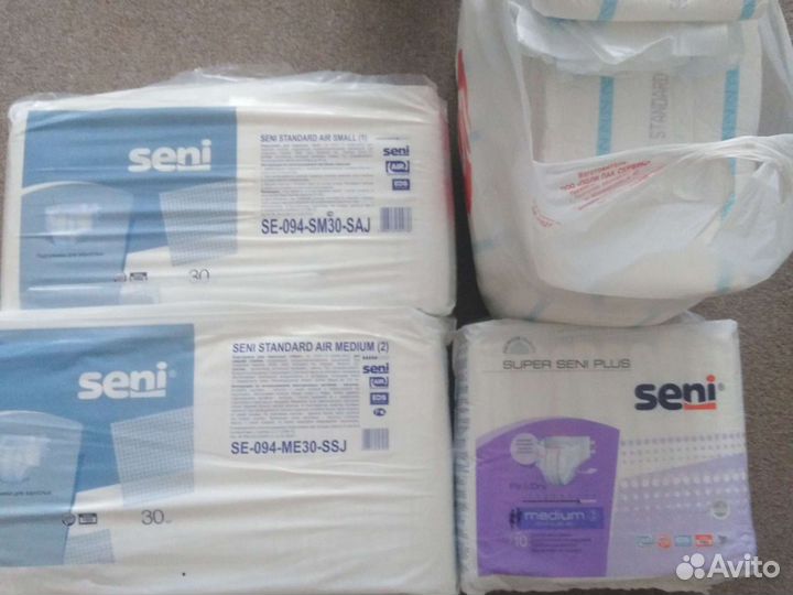 Памперсы для взрослых seni 3 30 шт
