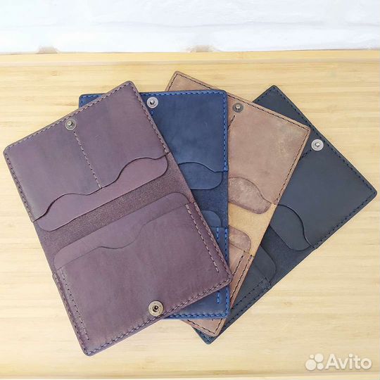 Портмоне для автодокументов / паспорта на застежке