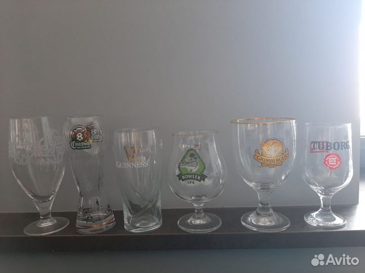 Бокалы пивные б/у