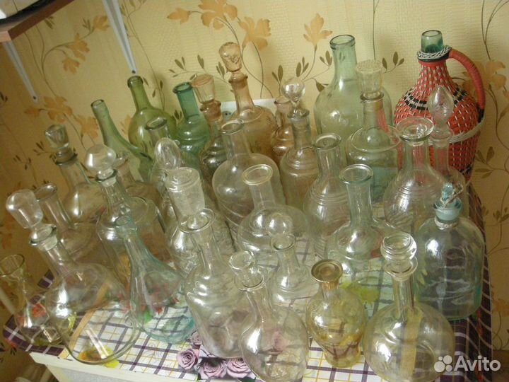 Графин бутыль 0.5 1 1.5 2 литра с пробкой и без