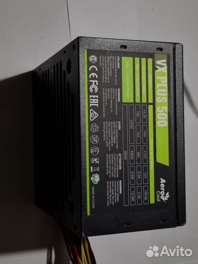 Блок питания aerocool vx plus 550w