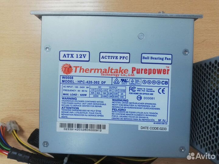 Блок питания для компьютера бу