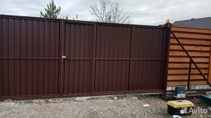 Откатные ворота под ключ с установкой