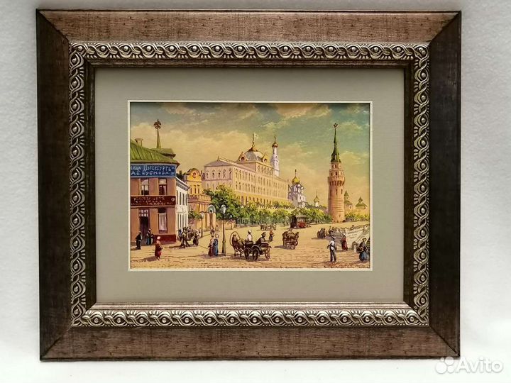 Картина Москва к-ц 19 в. Вид на Кремль. Блохин