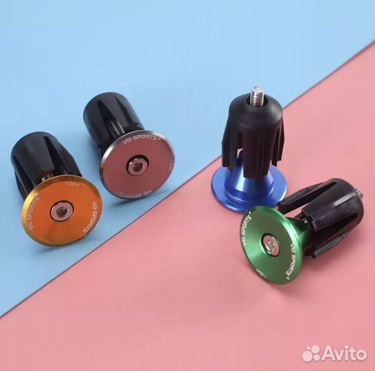 Заглушки руля велосипеда баренды VG sports, 24 мм