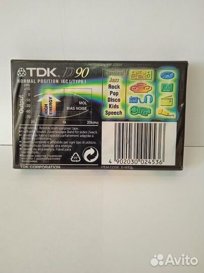 Аудиокассета TDK D90 EB