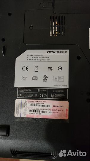 Ноутбук msi
