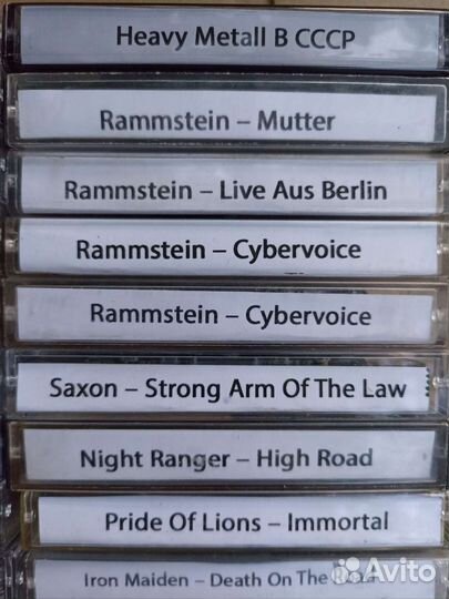 Аудиокассеты рок разных напр.запад(30кассет-1лот)