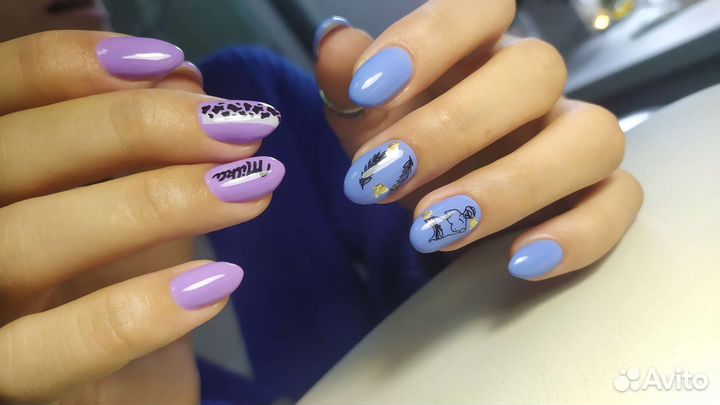 Маникюр покрытие гель лаком окрашивание бровей