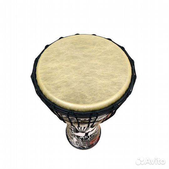 Джембе из пластика с декоративными веревками 10’