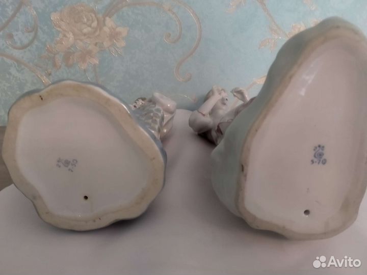 Фарфоровые статуэтки СССР майская ночь и гадание