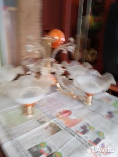 Люстра потолочная подвесная бу