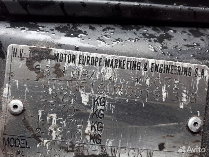 В разборе Lexus RX 1 (XU10)