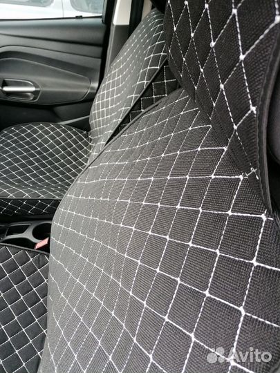 Накидки лён с белой строчкой