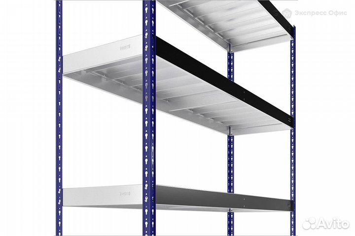 Стеллаж на металлокаркасе с оцинкованным настилом