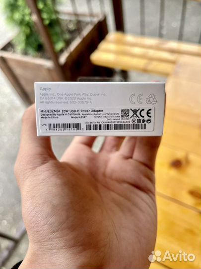 Блок usb c 20W на iPhone 12 Max 13 Pro