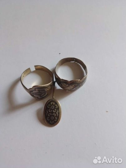 Серебрянные серьги СССР