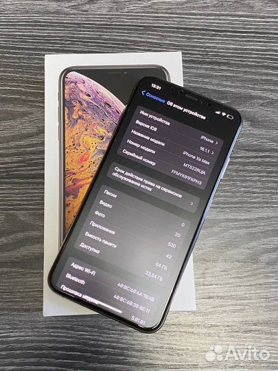 iPhone Xs Max, 64 ГБ