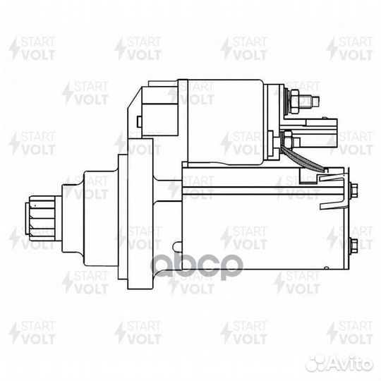 Стартер для а/м VAG Octavia A5 (04) 1.6i/Octav