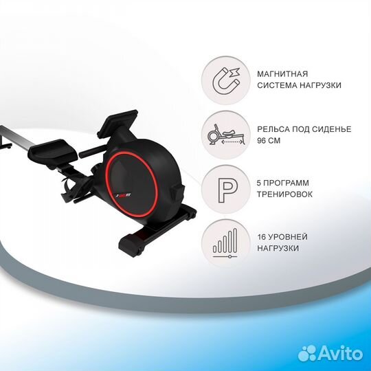 Гребной тренажер unix Fit Techno Rower 410 UF.66