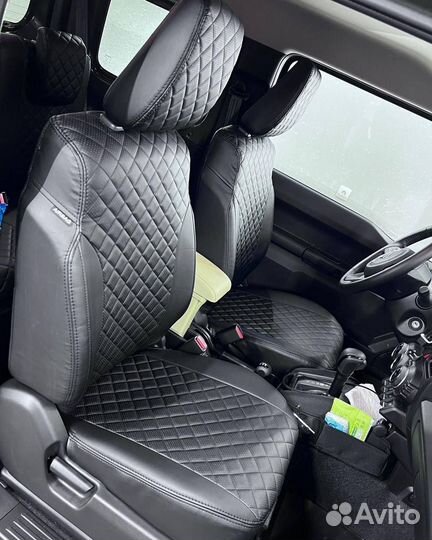 Чехлы алькантара Ромб Skoda Octavia от Автопилот