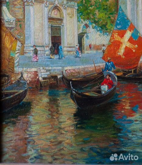 Картина маслом на холсте. Пейзаж Италия Венеция