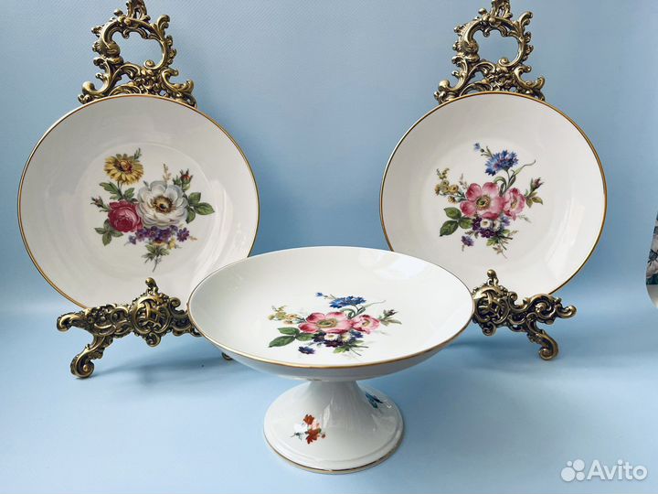 Ваза для фруктов Furstenberg Германия винтаж