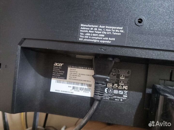 Монитор acer KA242Y б/у