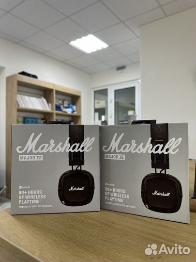 Marshall Major 4 коричневые bluetooth